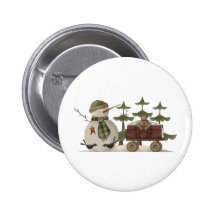 Snow Bobbins · Snowman With Wagon Button