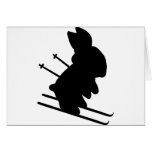 snow bunny greeting cards