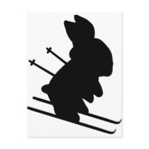 snow bunny postcards