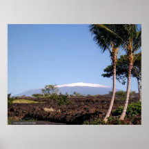 Snow-Capped Mauna Kea Mountain Print
