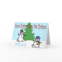 Snow Christmas Photo Frame Card