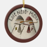 Snow Couple Ornaments