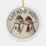 Snow Couple Ornaments