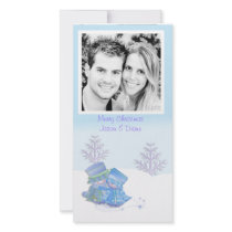 Snow Couple Photo Card