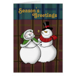 Snow Couple Season's Greetings Card