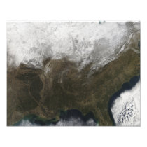 Snow cover over the United States
