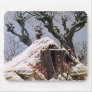 Snow Covered Hut by Friedrich Mousepad