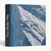 Snow-covered Mountain Peaks Vinyl Binder