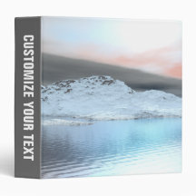 Snow Covered Mountains 3 Ring Binder