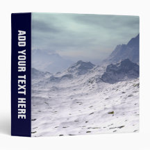 Snow Covered Mountains Binders