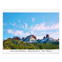 Snow covered Red Rocks Photograph