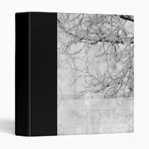 snow covered trees winter scape vinyl binders