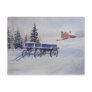 Snow Covered Wagon- postcard