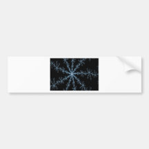 Snow Crystal Bumper Sticker