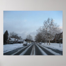 Snow Day In The Neighbourhood Print