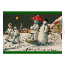 snow family card