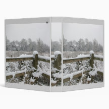 Snow Fence 3 Ring Binder