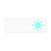 Snow Flake Return Address Labels