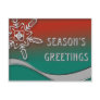 Snow Flake Season's Greetings Post Card