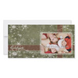 Snow flakes Christmas Holiday Photo card