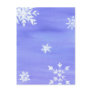snow flakes postcard