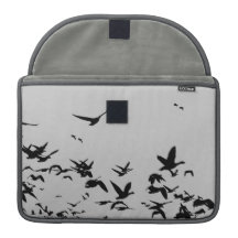 Snow Geese & Cranes Rickshaw Flap Sleeve Sleeves For MacBook Pro