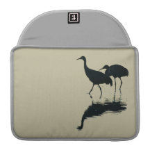 Snow Geese & Cranes Rickshaw Flap Sleeve MacBook Pro Sleeves