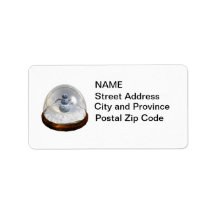 Snow Globe Label