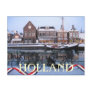 Snow Holland Town Postcard