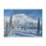 Snow in the Mountains...Postcard.