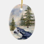 Snow Kees Porcelain Ornament