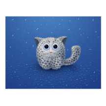 Snow Leopard Post Card