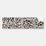 Snow Leopard Print Bumper Stickers