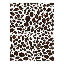 Snow Leopard Print Post Cards