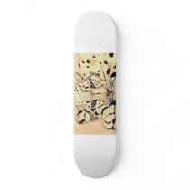 snow leopard skate deck