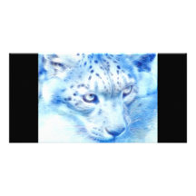 *Snow Leopard* Wild Spirit Photo Card Template