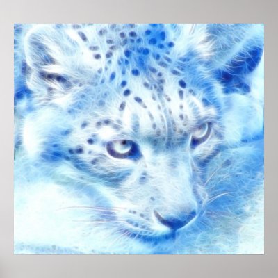 *Snow Leopard* Wild Spirit Poster Print by MidnightDreamer