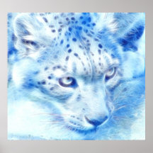 *Snow Leopard* Wild Spirit Poster Print