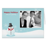 Snow Man Holiday Template Cards