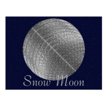 Snow Moon Postcard