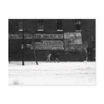 Snow on 11th Street, Philadelphia. Postcard
