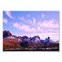 Snow on Red Rocks Sedona Arizona Photo