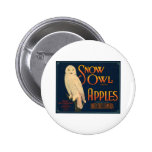 Snow Owl Brand Apples Button