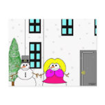 snow people, Made By David A. Wilder Jr. Postcard
