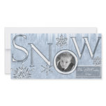 Snow Personalized Photo Card