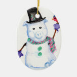 Snow Pig Ornament