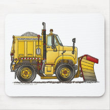 Snow Plow Truck Mouse Pad
