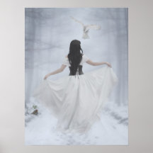 Snow Portrait Print
