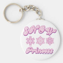 Snow-princess-on-Dark Key Chain