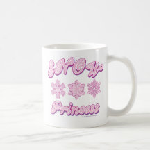Snow-princess-on-Dark Mugs